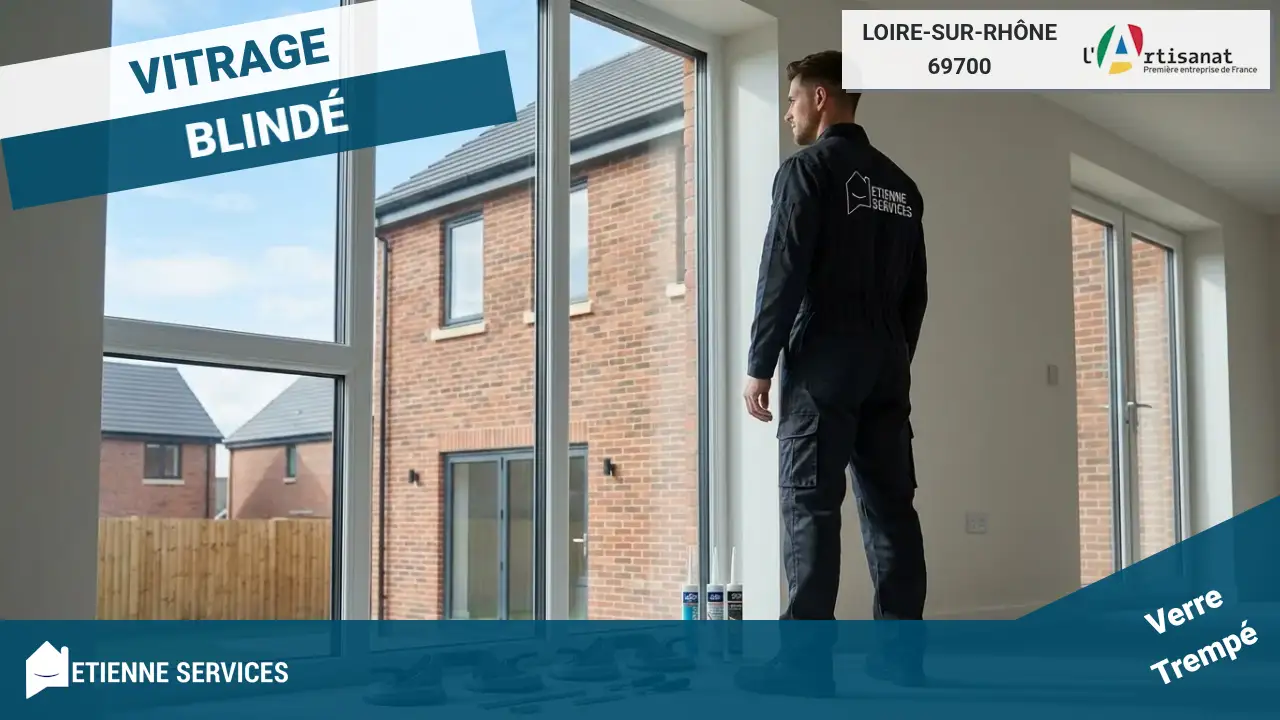 Votre service de dépannage d'urgence en vitrerie, disponible 7j/7 à Loire-sur-Rhône