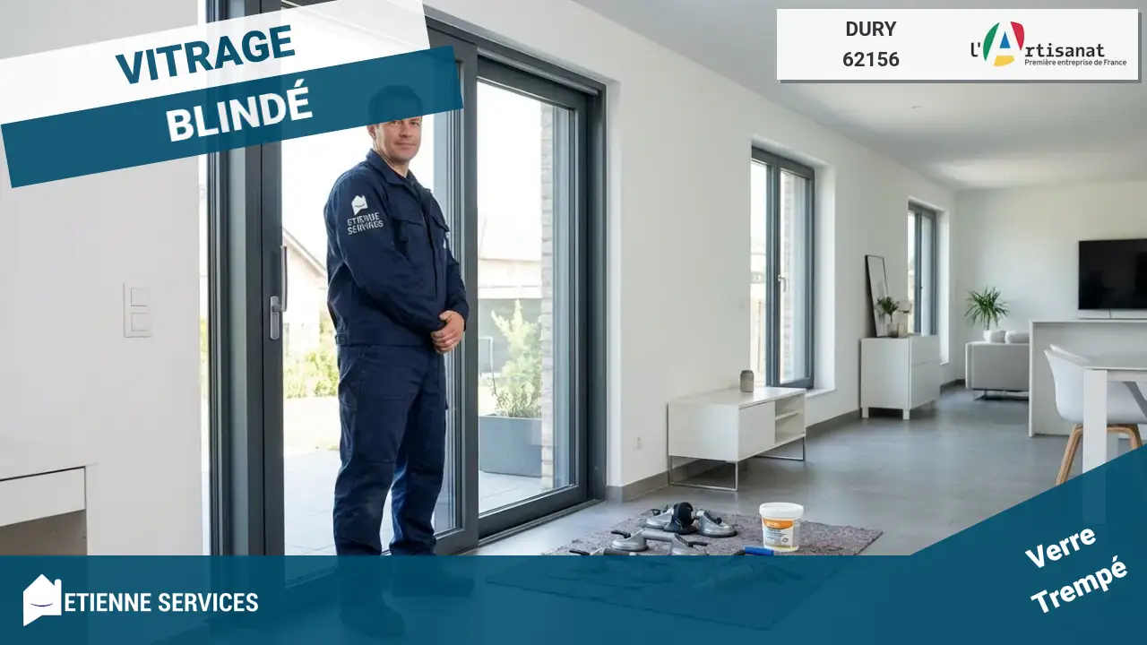 Intervention rapide et dépannage de vitrerie efficace à Dury et alentours