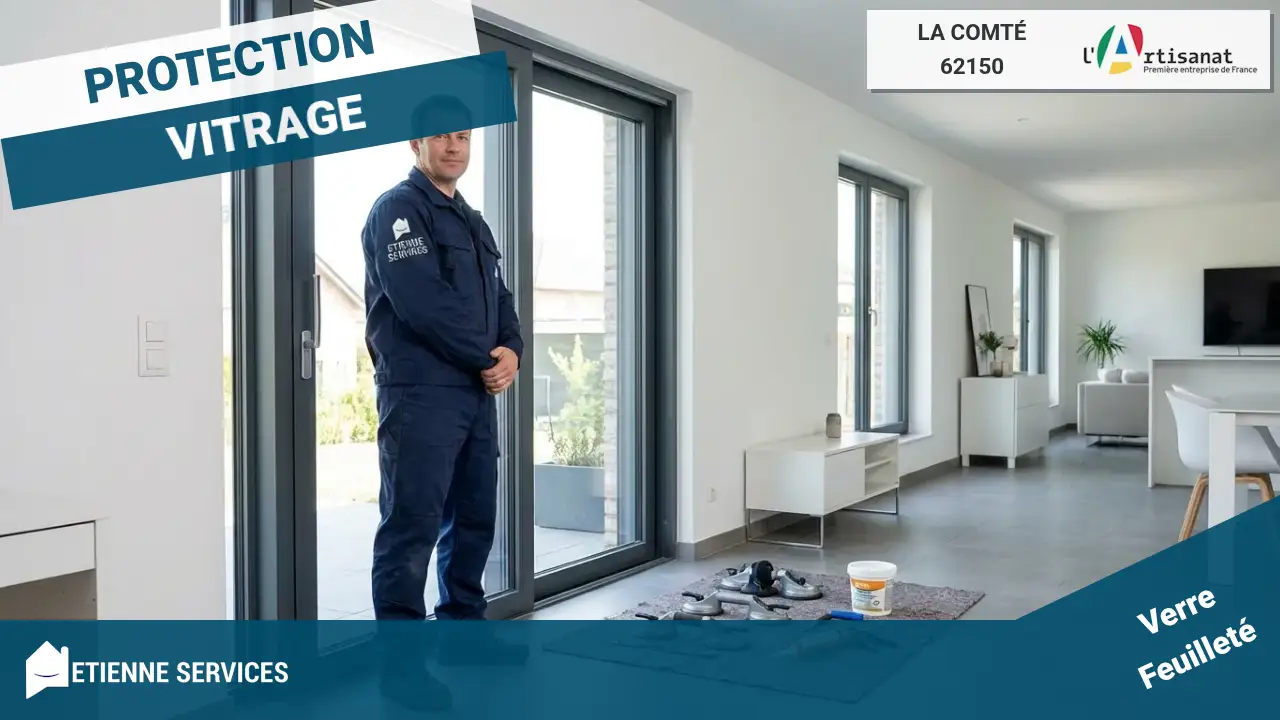 Votre service de dépannage de vitrerie d'urgence 7j/7 à La Comté