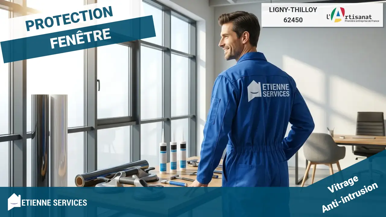 Votre service de dépannage vitrerie d'urgence 7j/7 à Ligny-Thilloy