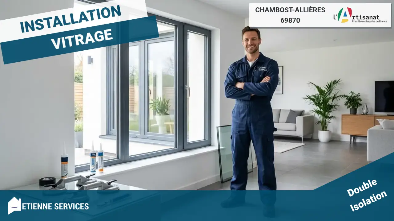 Spécialistes de l'installation de fenêtres et baies vitrées à Chambost-Allières