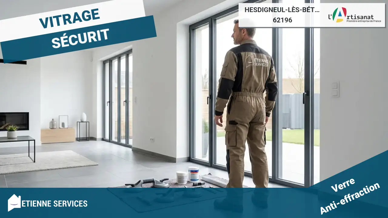 Service de dépannage vitrier rapide et efficace à Hesdigneul-lès-Béthune