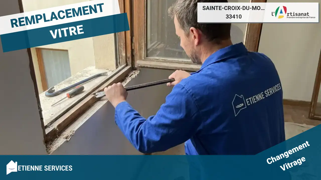 Service expert de remplacement de vitrage rapide et efficace à Sainte-Croix-du-Mont