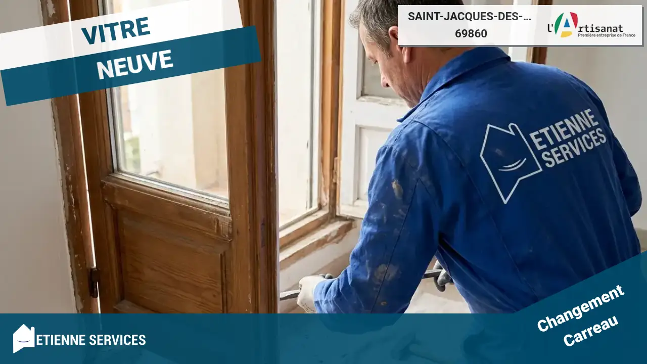 Remplacement de vitrage par des artisans qualifiés à Saint-Jacques-des-Arrêts