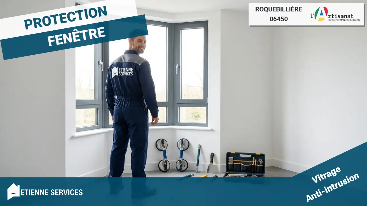 Dépannage de Vitrerie d'Urgence 7j/7 par nos Experts à Roquebillière
