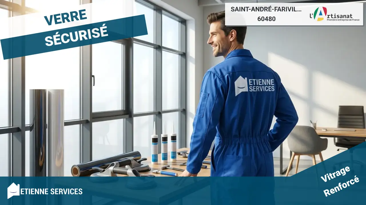 Votre service de dépannage d'urgence en vitrerie 7j/7 à Saint-André-Farivillers