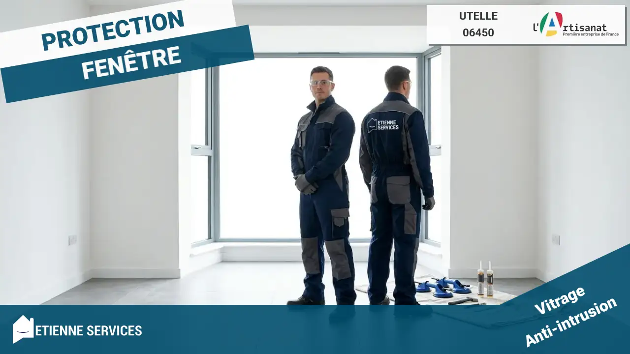 Dépannage de vitrerie rapide et efficace 7j/7 à Utelle