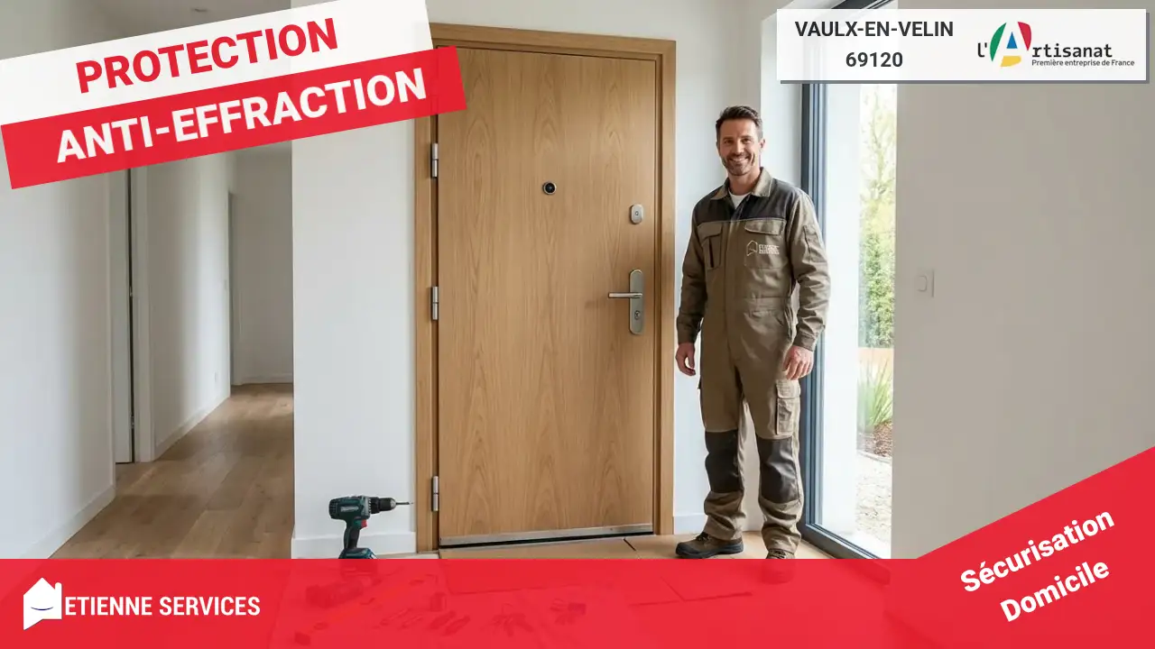 Installation et remplacement de porte blindée de haute sécurité à Vaulx-en-Velin