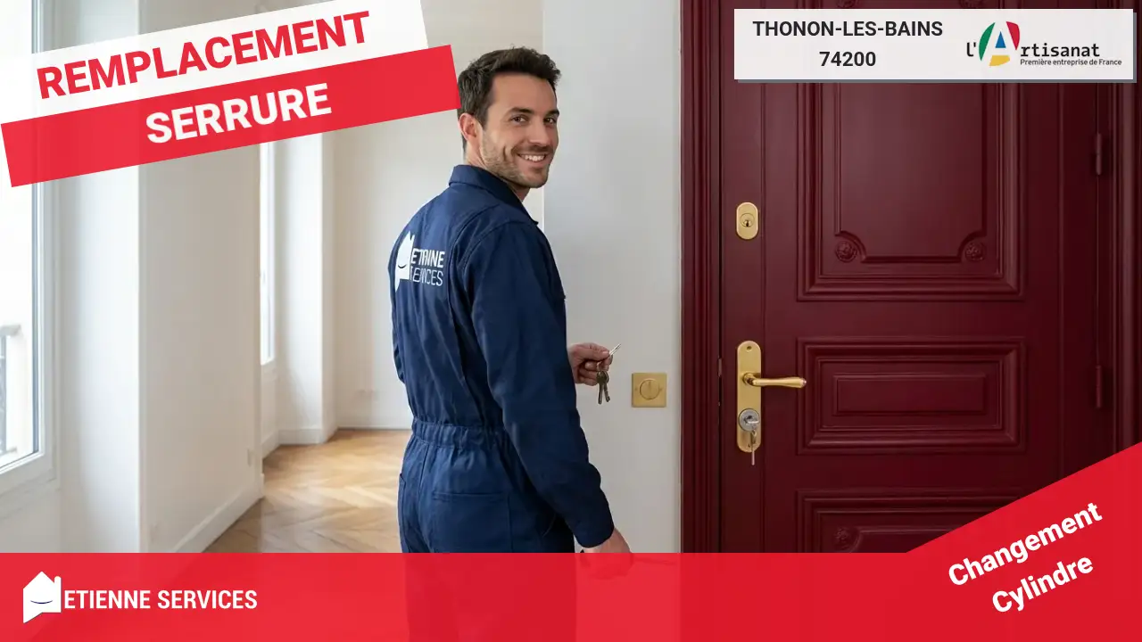 Service de dépannage serrurerie d'urgence 7j/7 à Thonon-les-Bains et environs