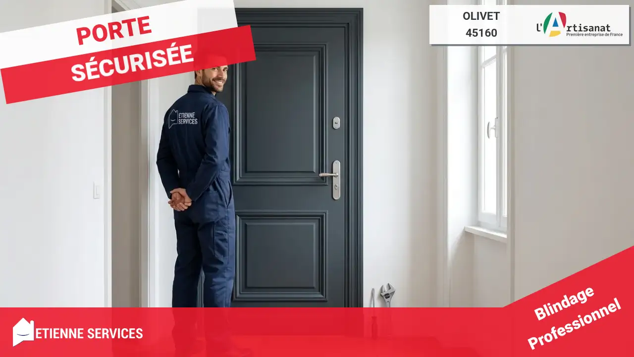Installation Expertise de Porte Blindée par nos Serruriers à Olivet