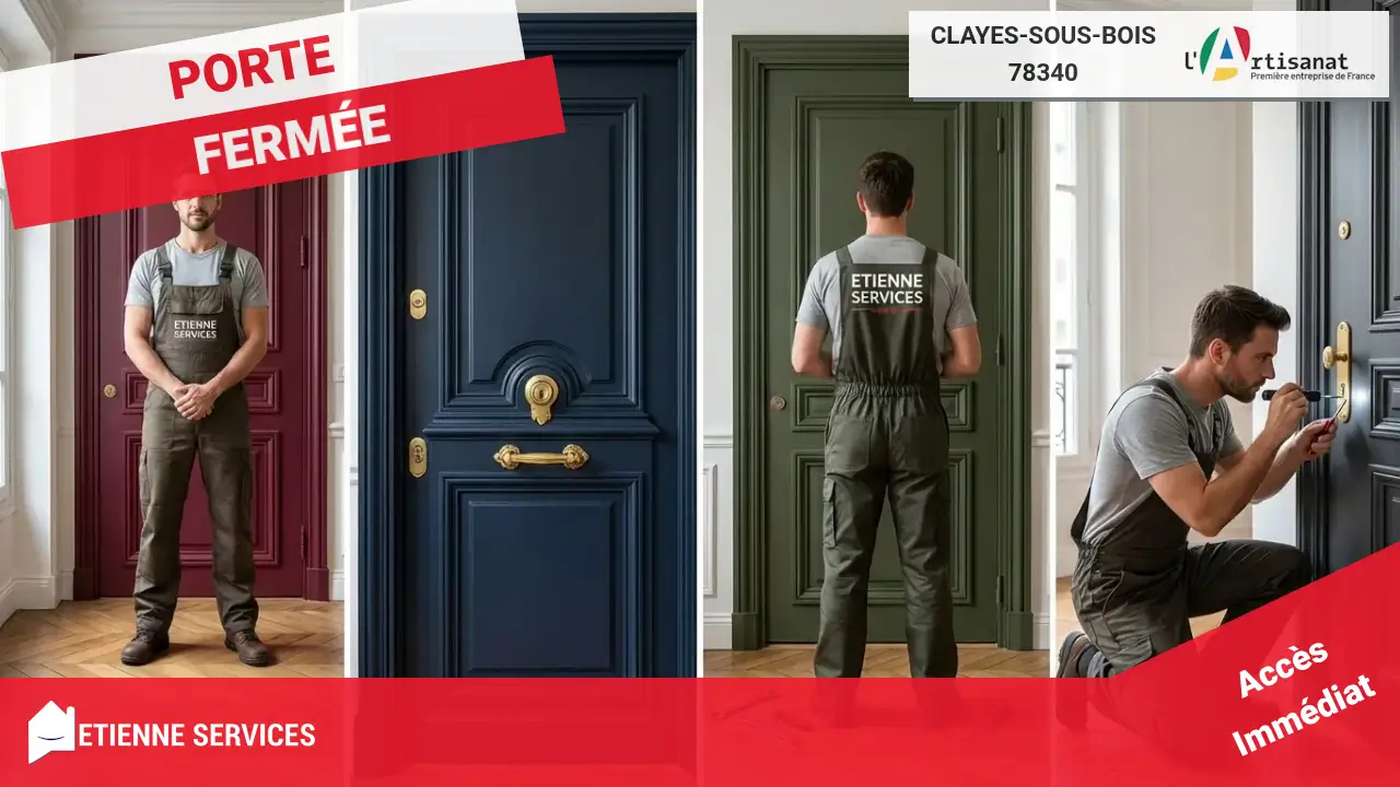 Spécialistes de l'Ouverture de Porte sans Dégâts à Clayes-sous-Bois