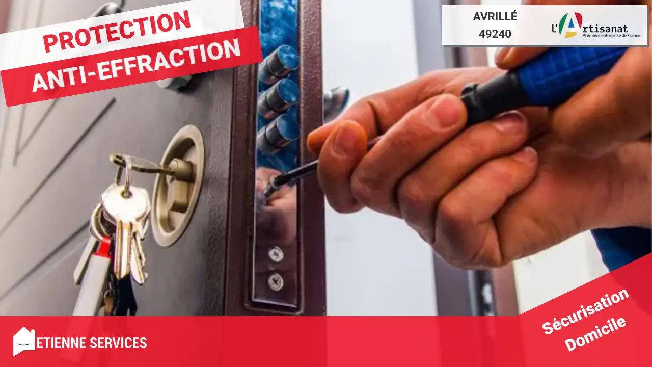 Installation professionnelle de porte blindée par nos artisans à Avrillé