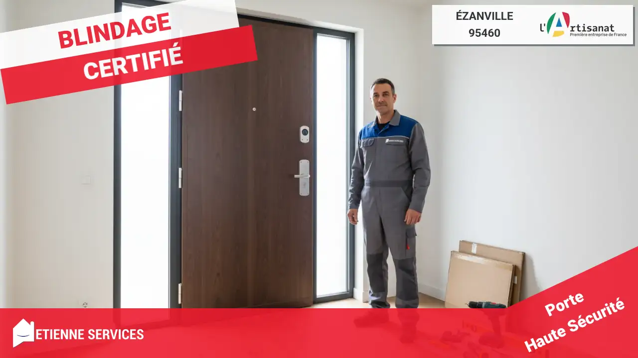 Installation Professionnelle de Porte Blindée par nos Artisans à Ézanville (95460)