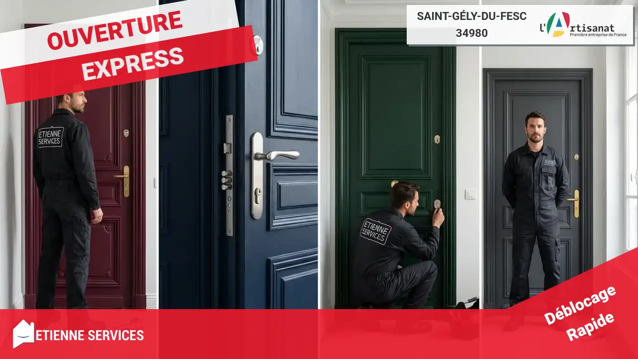 Spécialistes de l'Ouverture de Porte Rapide à Saint-Gély-du-Fesc