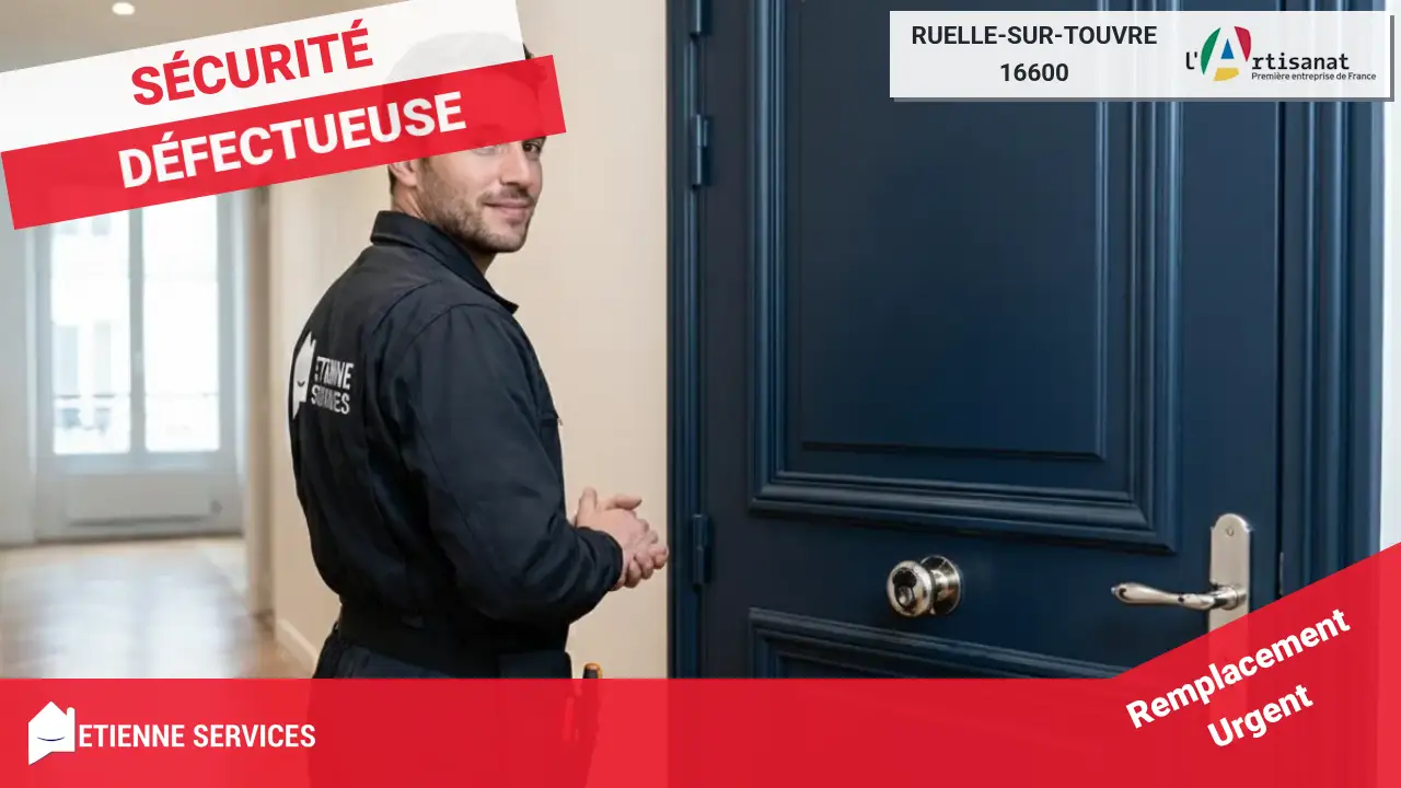 Service de dépannage serrurerie d'urgence 7j/7 à Ruelle-sur-Touvre et alentours