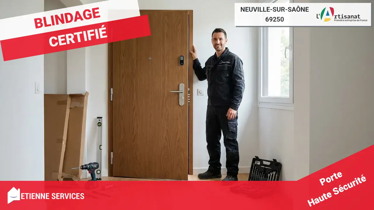 Installation de Porte Blindée à Neuville-sur-Saône : La Haute Sécurité par nos Artisans