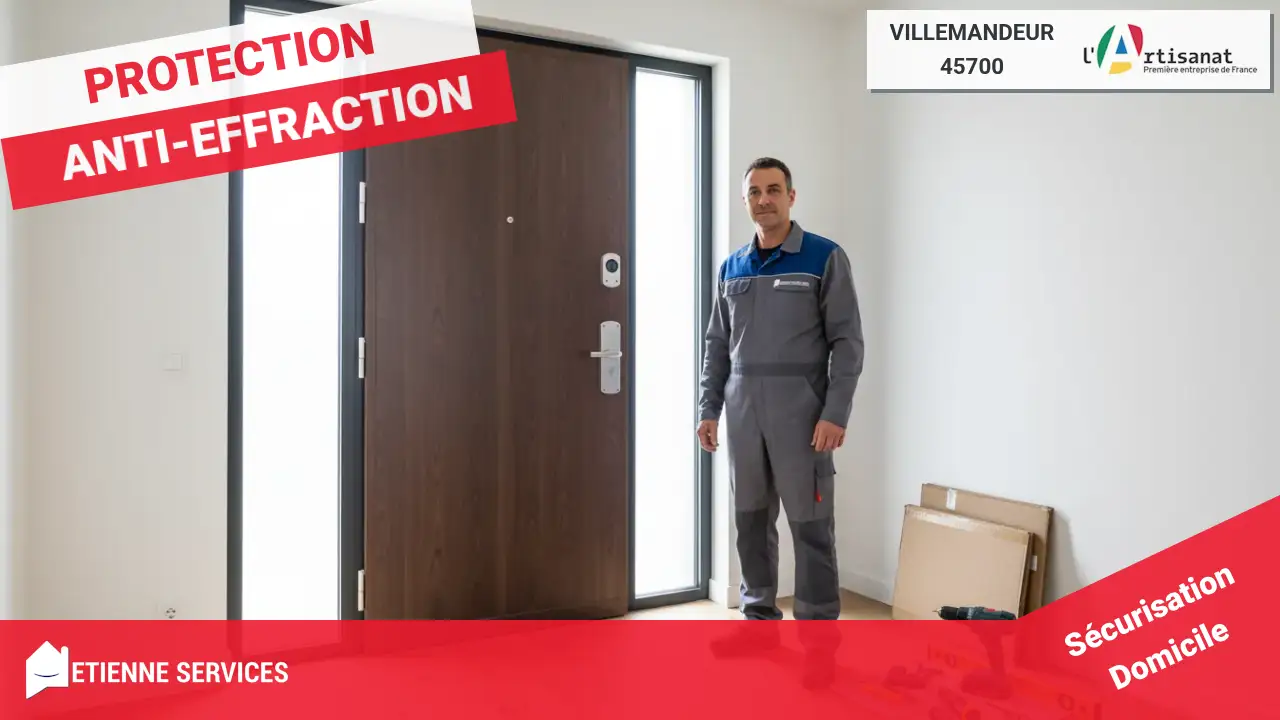 Sécurité optimale : Installation experte de porte blindée à Villemandeur