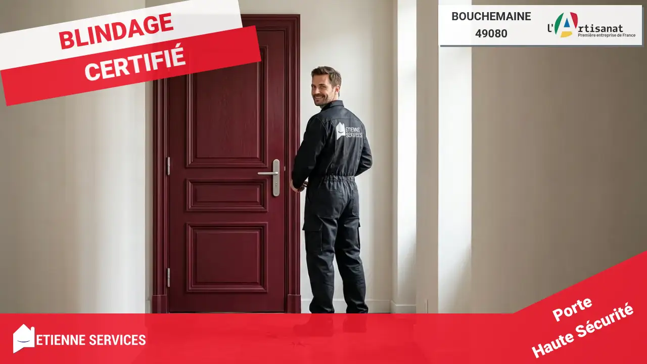 Pose de Porte Blindée et Blindage de Porte par nos Spécialistes à Bouchemaine