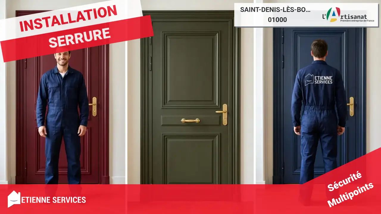Installation et remplacement de serrure par des artisans qualifiés à Saint-Denis-lès-Bourg