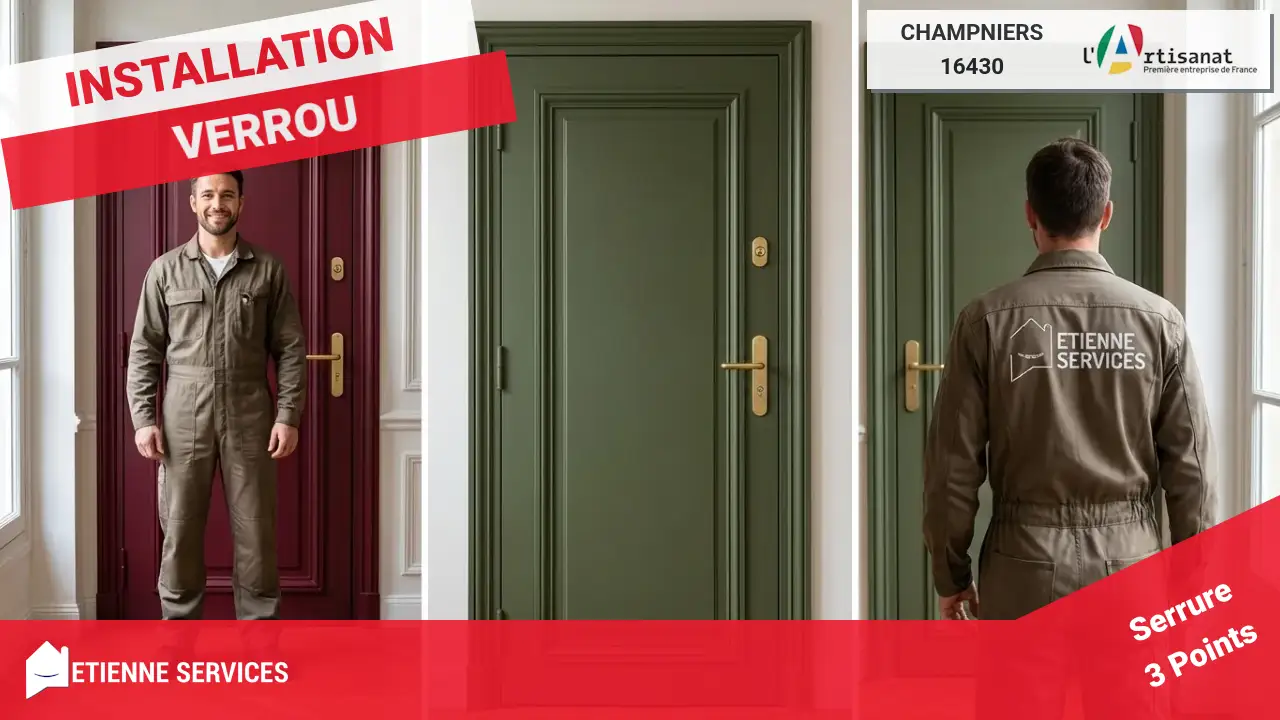 Service expert en installation et remplacement de serrure à Champniers