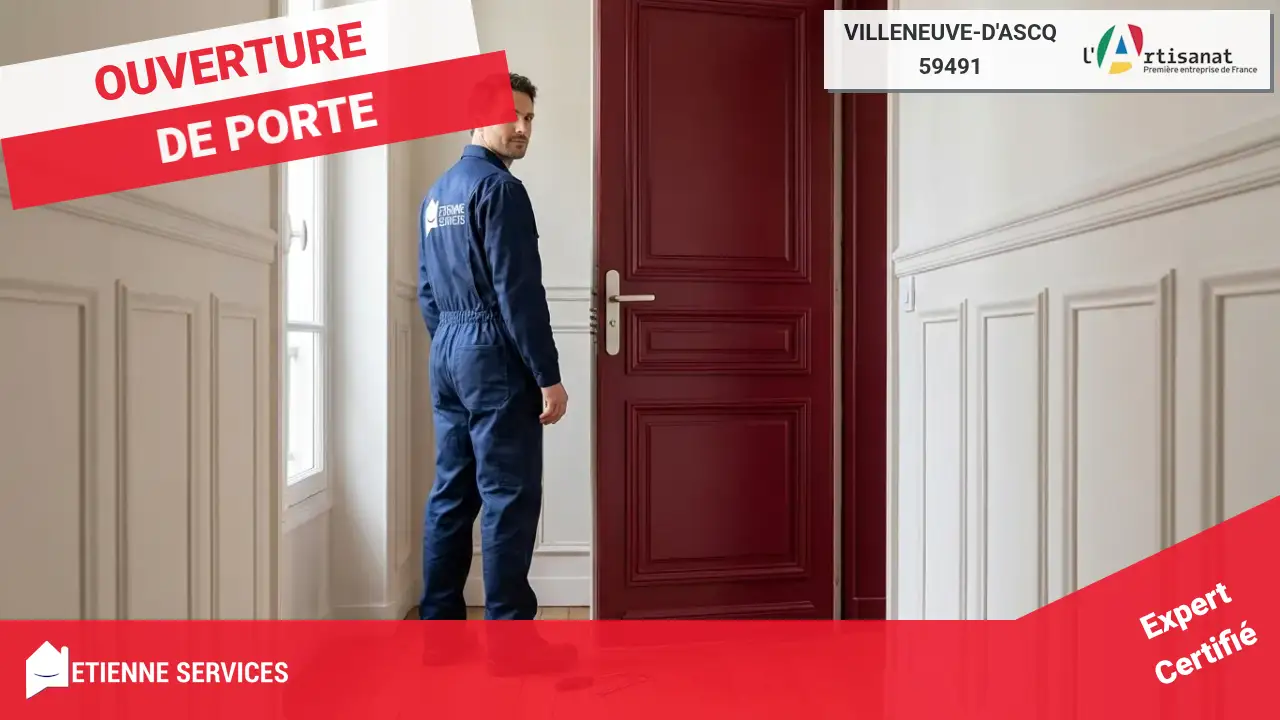 Votre spécialiste de l'ouverture de porte à Villeneuve-d'Ascq et ses environs
