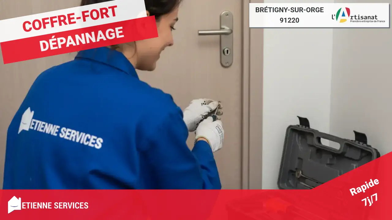 Nos engagements pour votre dépannage de coffre-fort à Brétigny-sur-Orge : disponibilité et expertise
