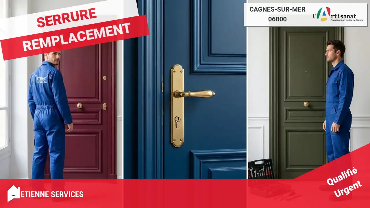 Nos engagements pour votre tranquillité : votre artisan serrurier disponible 7j/7 à Cagnes-sur-Mer