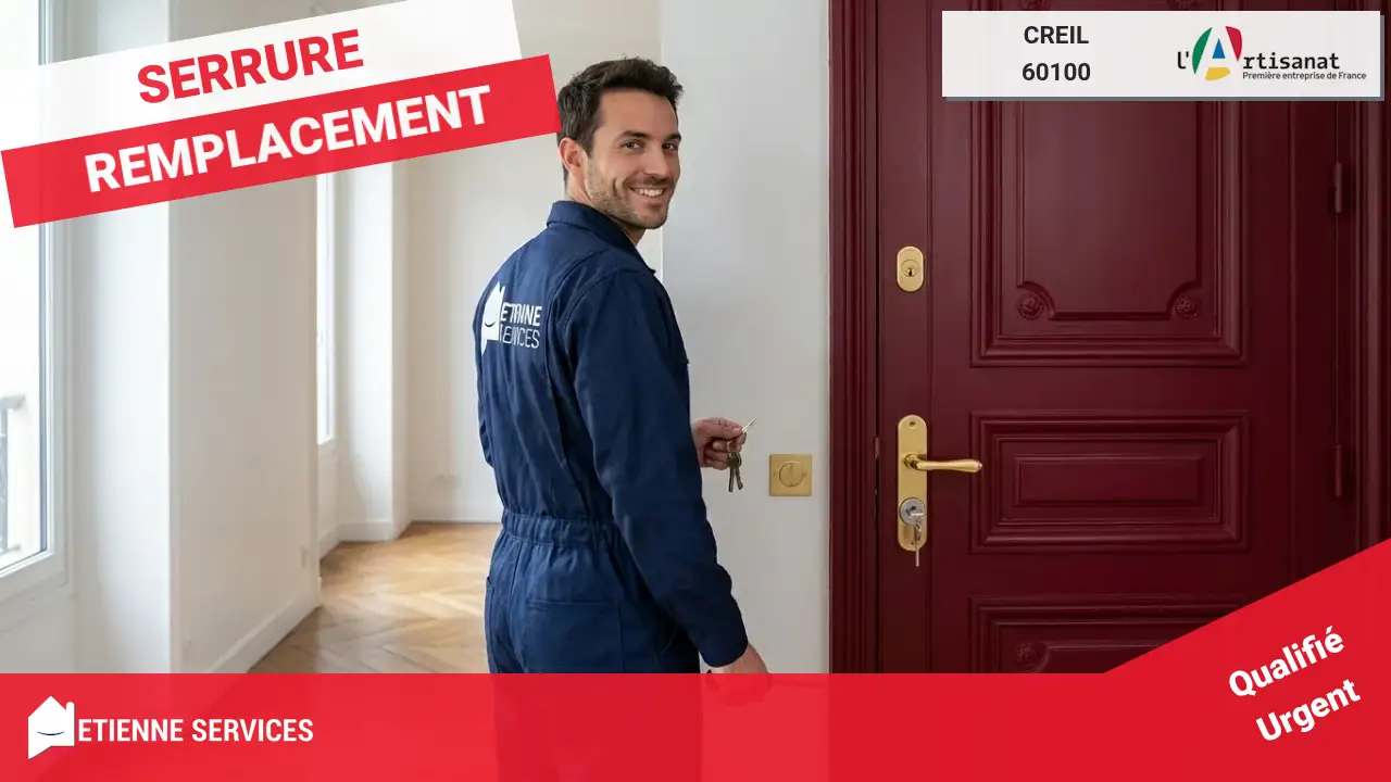 Déroulement détaillé de votre remplacement de serrure par nos experts certifiés à Creil