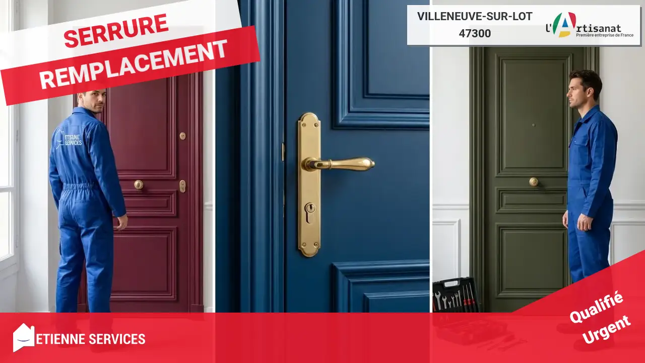 Votre changement de serrure à Villeneuve-sur-Lot par les meilleurs artisans serruriers