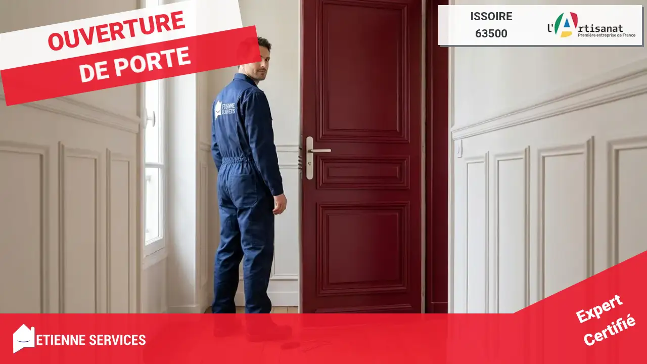 Le savoir-faire de nos serruriers certifiés pour votre ouverture de porte à Issoire