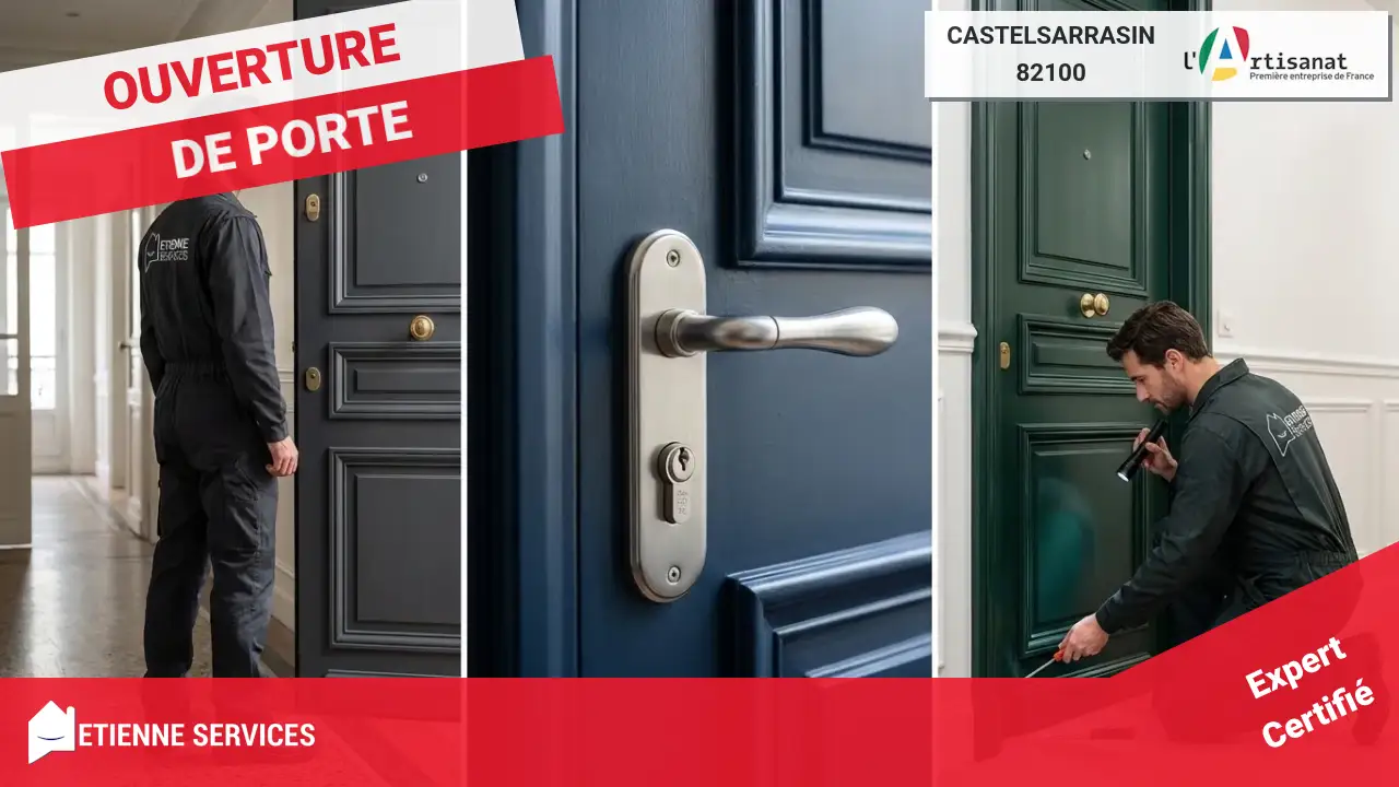 Votre ouverture de porte à Castelsarrasin : nos meilleurs artisans dépanneurs à votre service