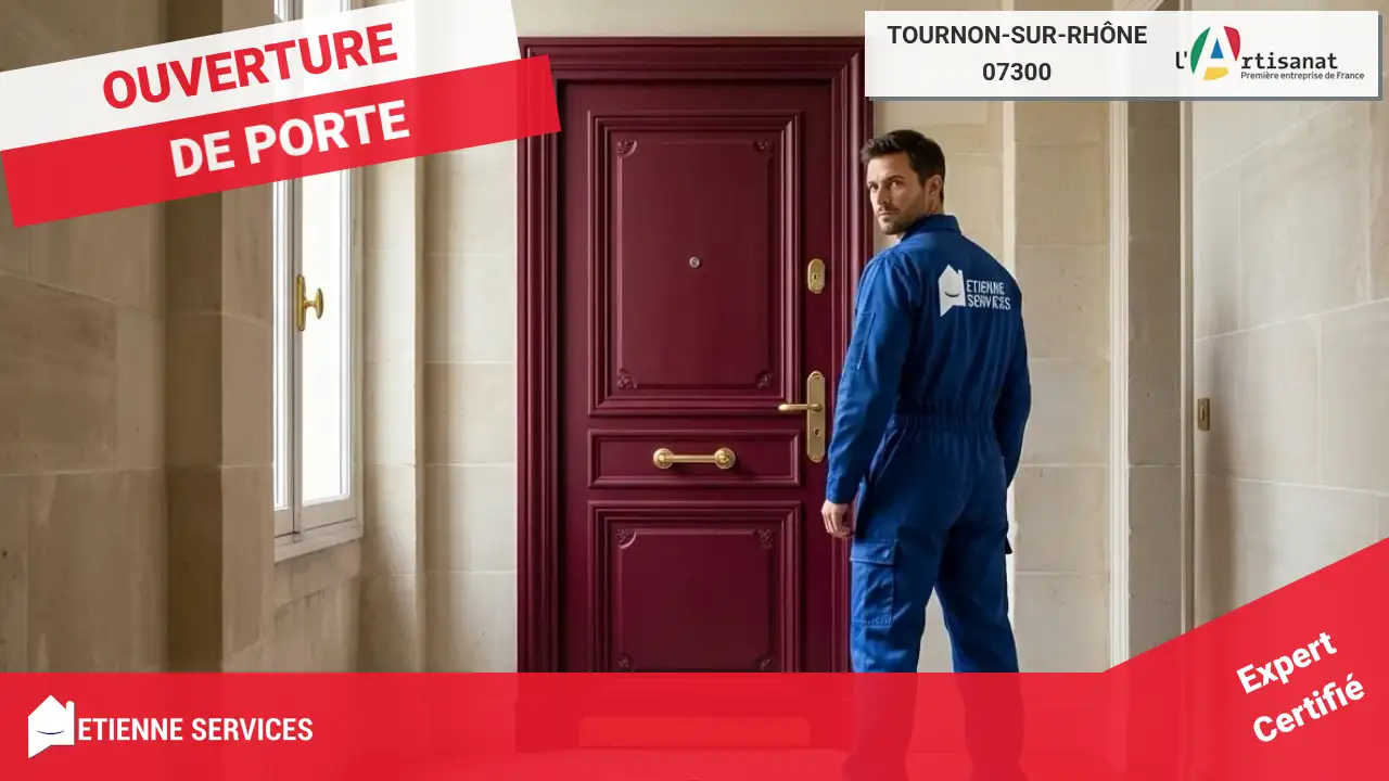 Disponibilité 7j/7 et engagement qualité pour votre ouverture de porte à Tournon-sur-Rhône