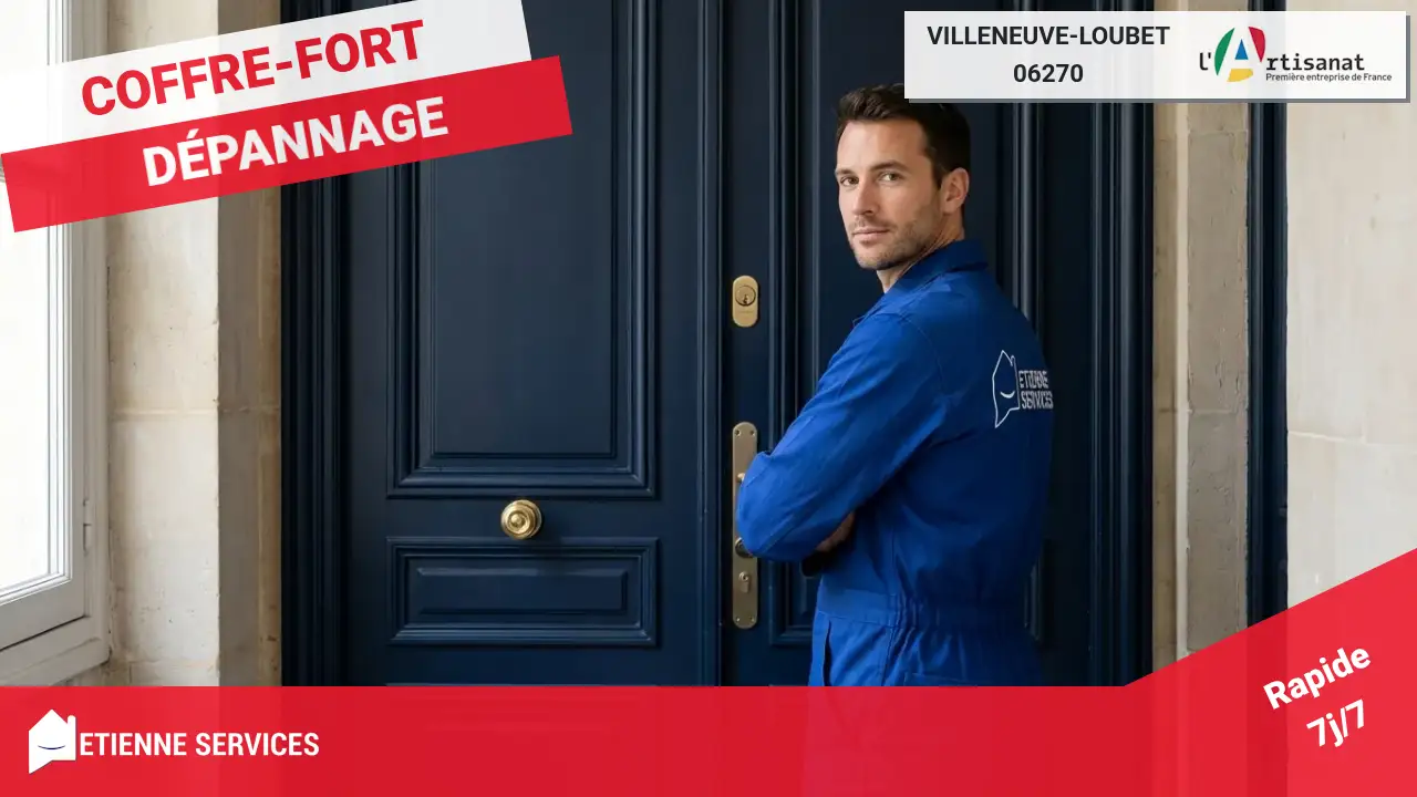Votre dépannage de coffres-forts à Villeneuve-Loubet par les meilleurs artisans serruriers certifiés