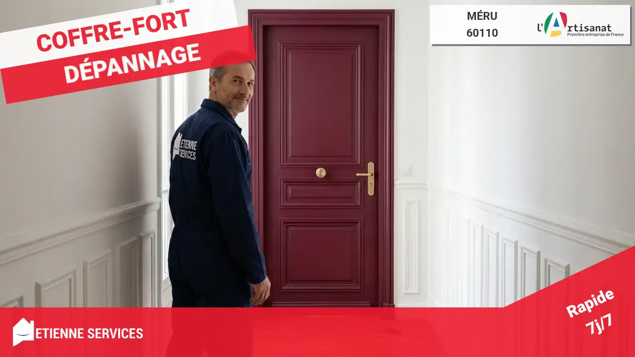 Disponibilité 7j/7 et engagement qualité pour votre dépannage de coffre-fort à Méru
