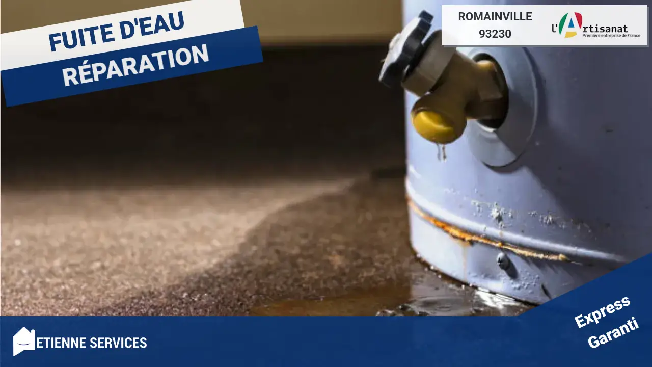 Disponibles 7j/7 à Romainville pour toute urgence de réparation de fuite d’eau
