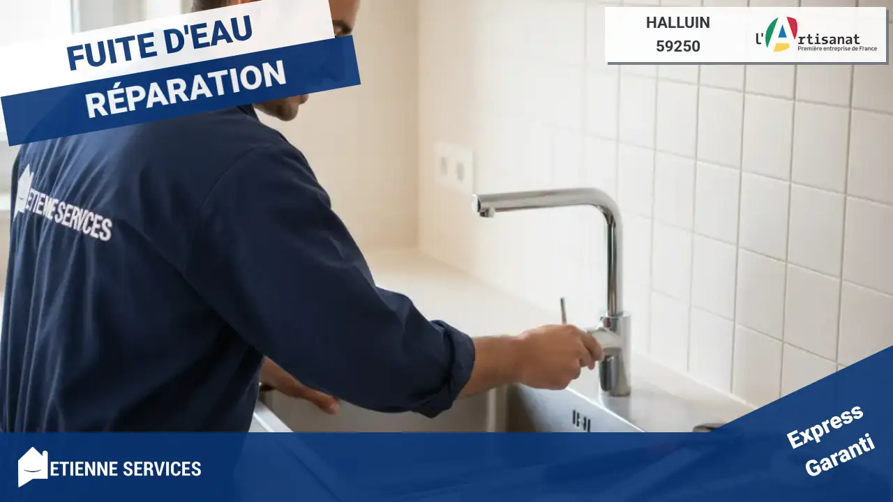 Disponibilité et engagement qualité pour votre réparation de fuite d'eau à Halluin