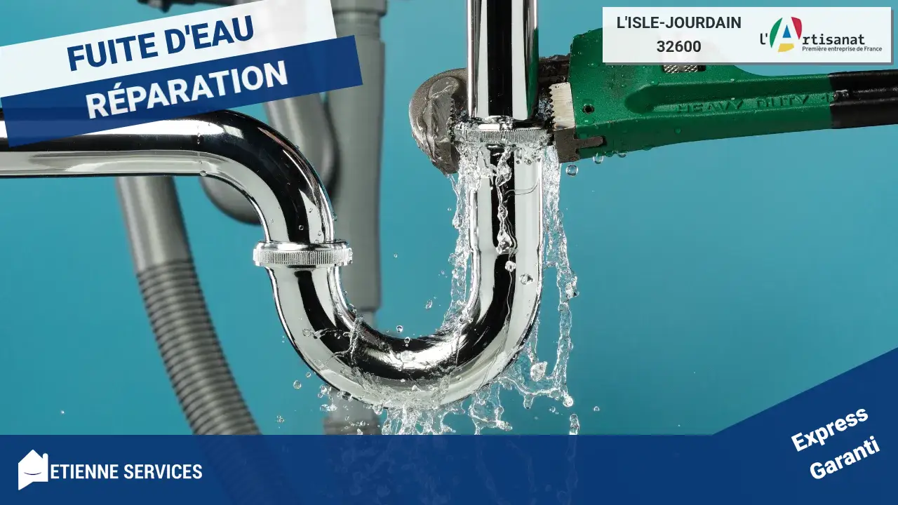 Vos experts certifiés en réparation de fuite d'eau à L'Isle-Jourdain