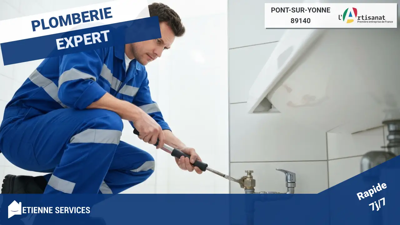 Intervention spécialisée pour fuite sur canalisation apparente à Pont-sur-Yonne