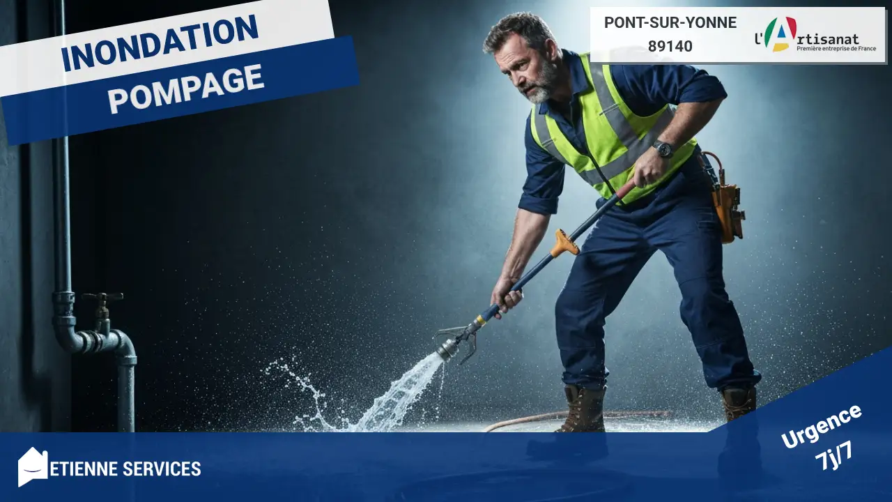 Intervention d'urgence 7j/7 pour Pompage après Inondation à Pont-sur-Yonne