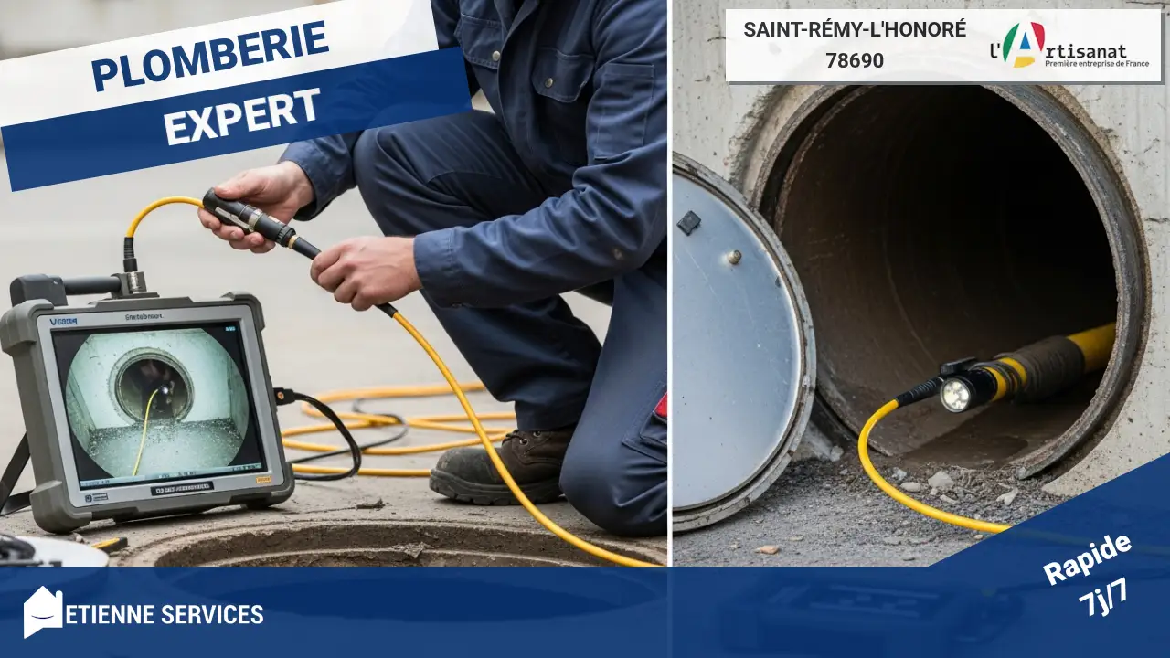 Intervention spécialisée : recherche de fuite par caméra d'inspection