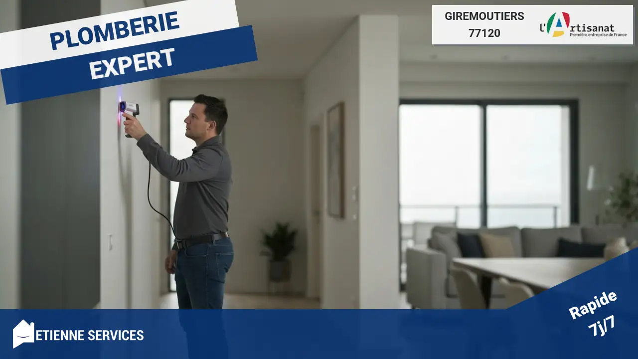 Intervention spécialisée : Recherche de fuite par caméra thermique à Giremoutiers