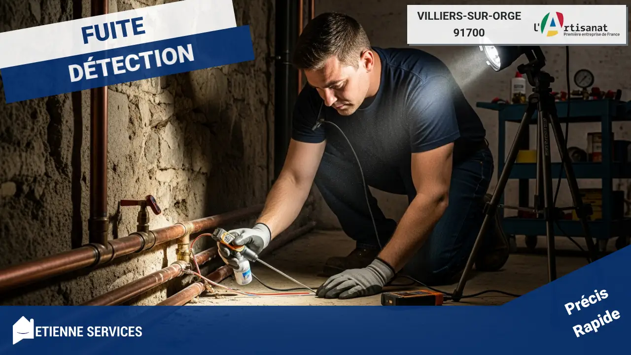Votre diagnostic complet pour la recherche de fuites à Villiers-sur-Orge