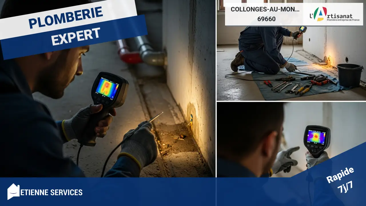 Intervention spécialisée : recherche de fuite par caméra thermique