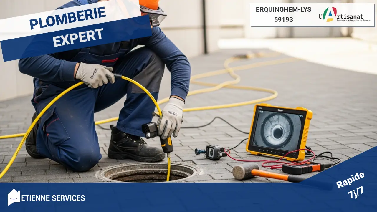 Installateurs qualifiés pour l'inspection de fuite par caméra vidéo à Erquinghem-Lys