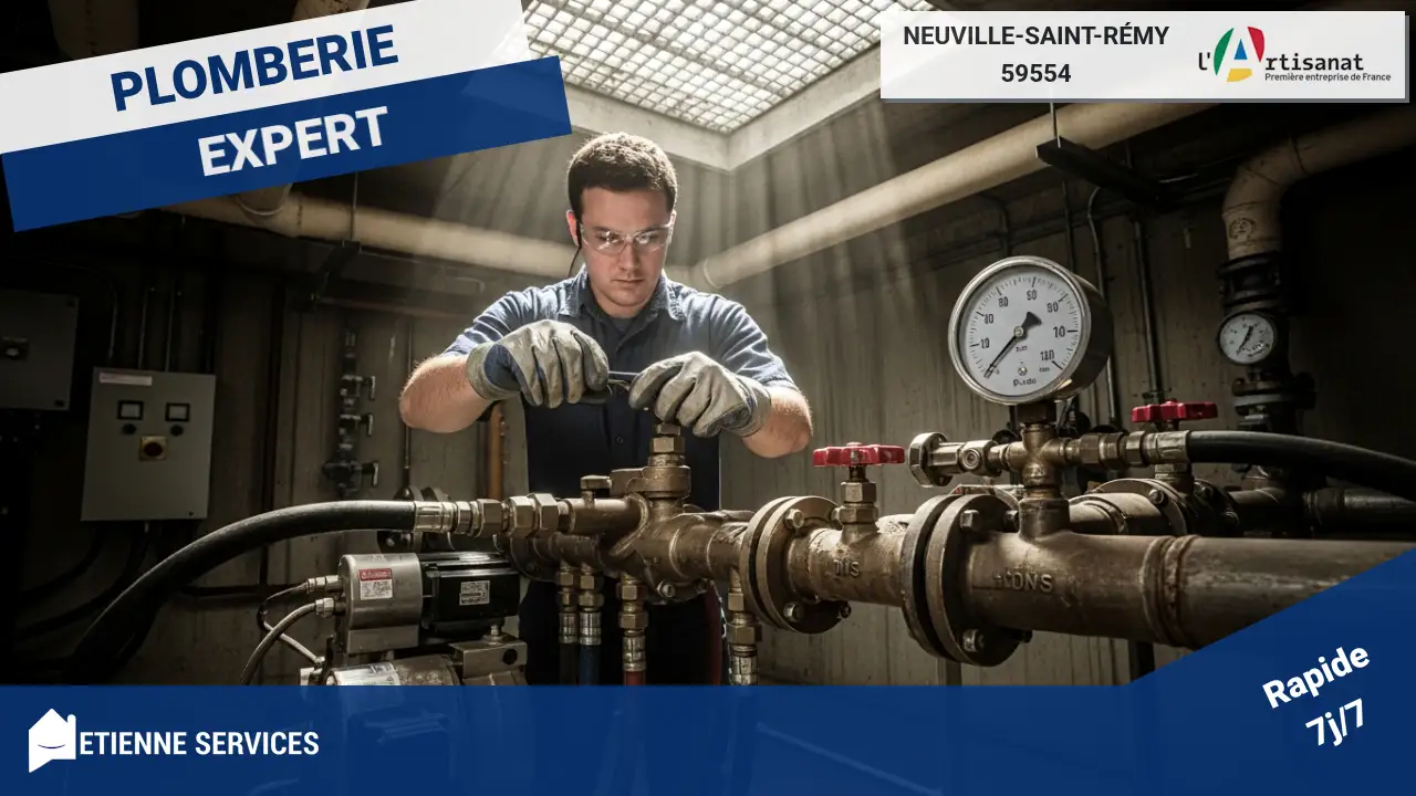 Diagnostic de fuite par mise en pression du réseau à Neuville-Saint-Rémy