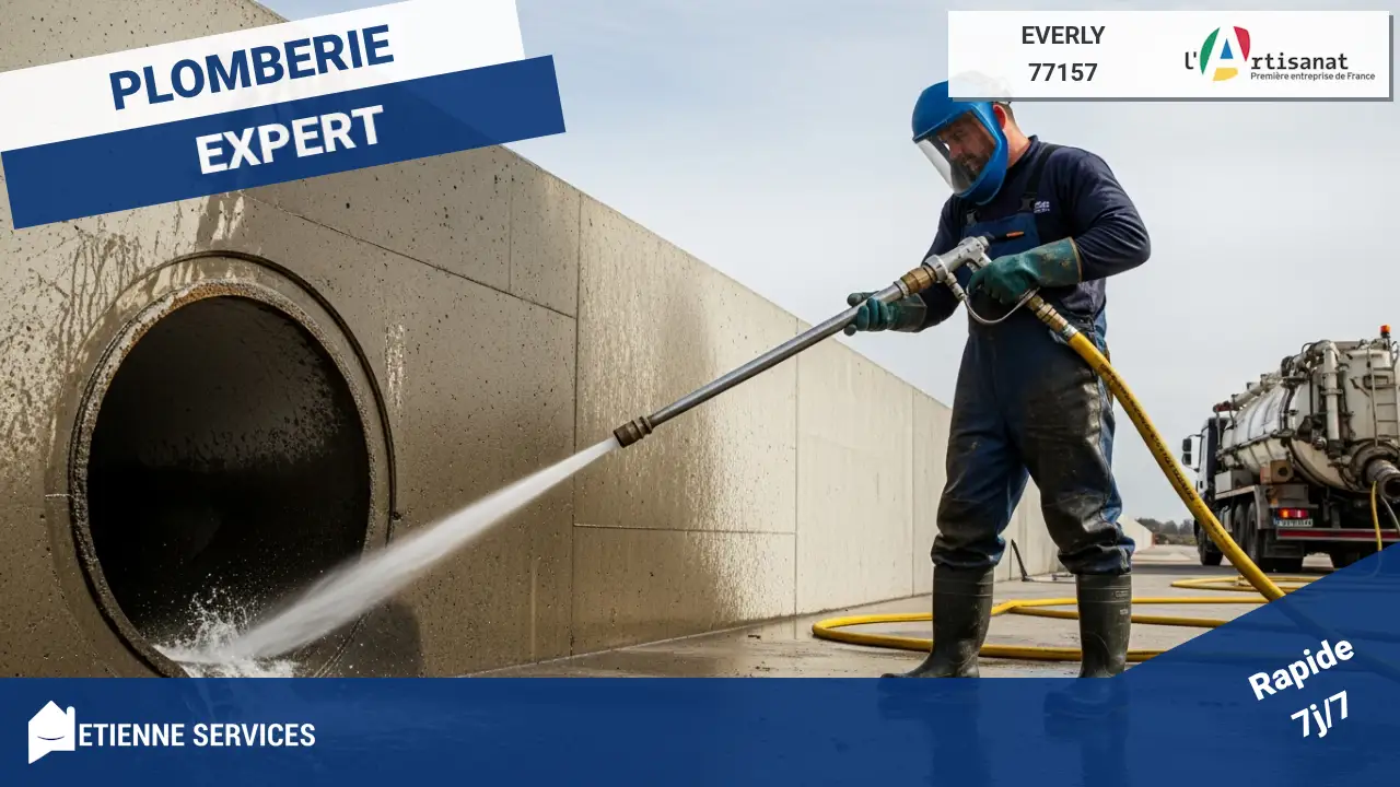 Intervention spécialisée de débouchage par camion hydrocureur haute pression