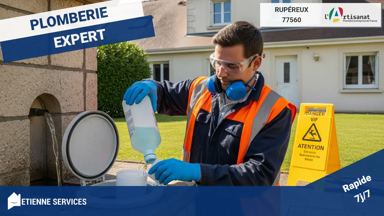 Intervention spécialisée et sécurisée : débouchage par traitement chimique acide