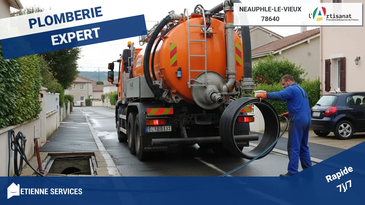 Débouchage par hydrocurage haute pression : la solution radicale pour canalisations à Neauphle-le-Vieux