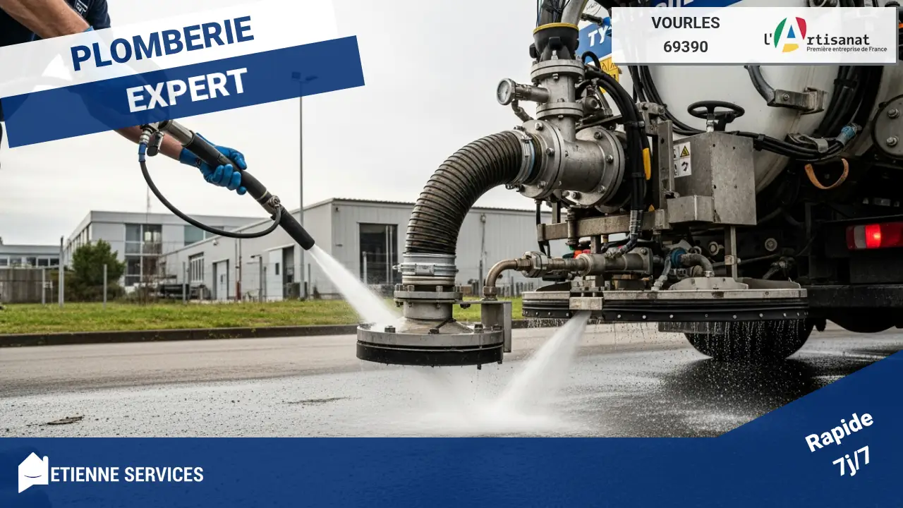 Experts du Débouchage par Camion Hydrocureur à Haute Pression à Vourles