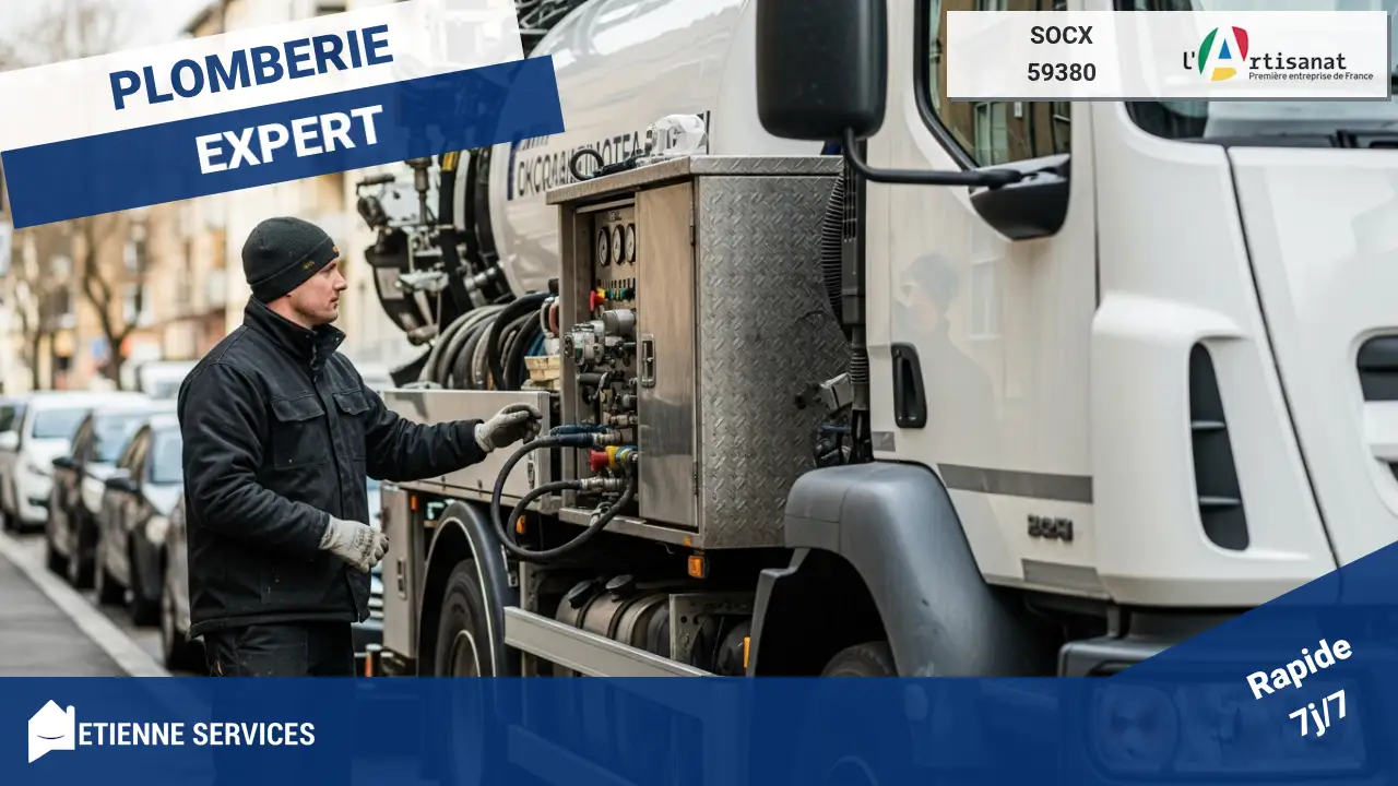 Experts certifiés en débouchage haute pression par camion hydrocureur à Socx